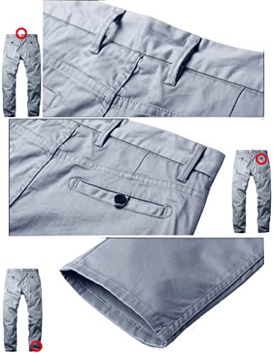 Image of Match Men's Regular Fit Comfort Stretch Casual Chino Pants