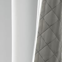 TOPICK Thermogordijn met koudebescherming, ondoorzichtig, voor woonkamer en slaapkamer, met ogen, deurgordijn, verduisterende gordijnen, H260xB140 cm, dubbele gordijnen met afneembare laag