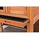 Trixie 62302 natura Kleintierstall mit Freilaufgehege, 116 × 97 × 63 cm, braun