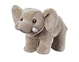 bauer spielwaren-i like my planet elefant animale di peluche, colore grigio, 15 cm, 12912