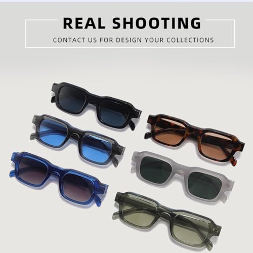 Lunettes de soleil UV400 unisexes rétro et transparentes - 6