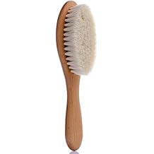 Ke&ccedil;i Kılı Bebek Banyo Tarağı &ndash;%100 Organik Yumuşak Ke&ccedil;i Kılı ve Doğal Ahşap Saplı Tarak | Yeni Doğan ve Hassas Bebek Ciltleri İ&ccedil;in Uygun