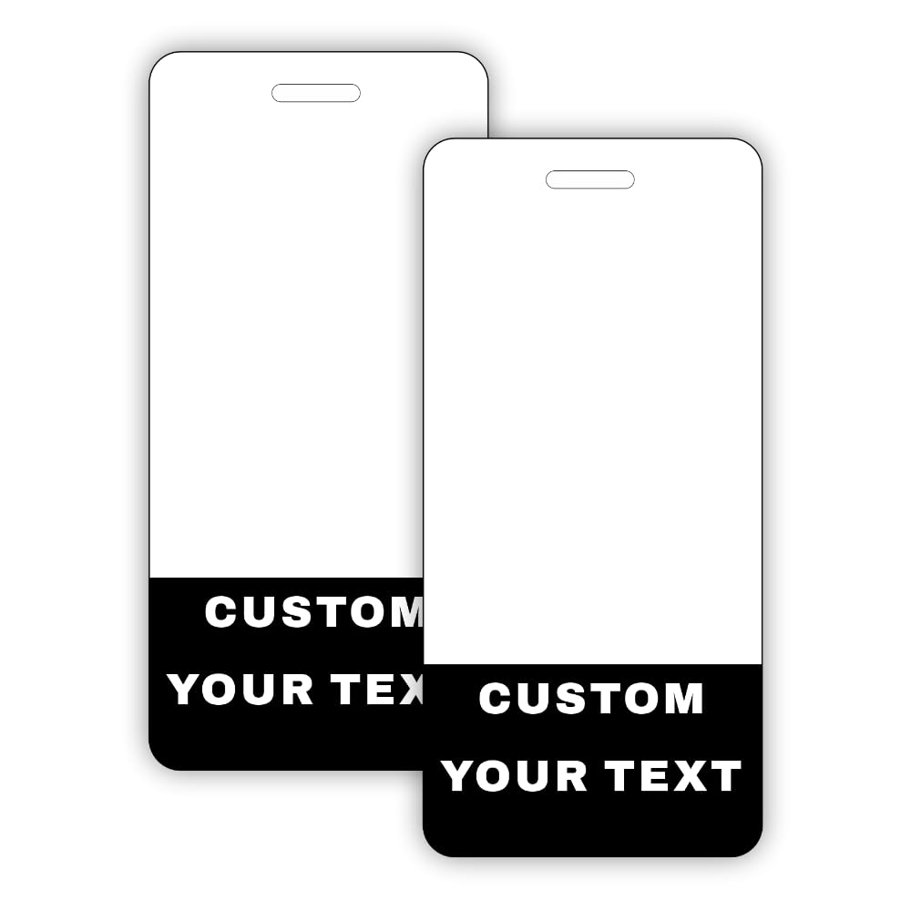 Custom Badge Buddy 4.5x2.1in - Vertical - PVC Material Durable and Anti-Scratch Waterproof - Great for Medical Nurse, Doctor, Student, Staff -
