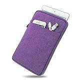 humblebe Wasserabweisende Tasche mit Kantenschutz für 7.0' Samsung Galaxy Tab 4 in Purple Superweiches Inlay inkl. Zubehörfach [passend für SM-T230, SM-T235]