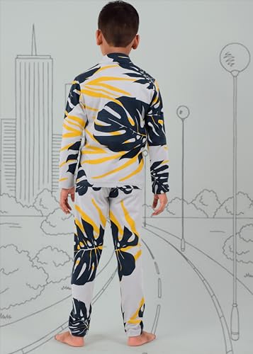 Image of 3BROS Kid's Pure Cotton Full Sleeves Night Suit /Dress for Boys /Girls Full Pajama & Top Sleep Suit Combo Set