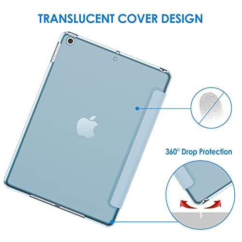 Image of JETech Case for iPad (9.7-Inch, 2018 /2017 Model, 6th /5th Generation), Smart Cover Auto Wake /Sleep (Light Blue)