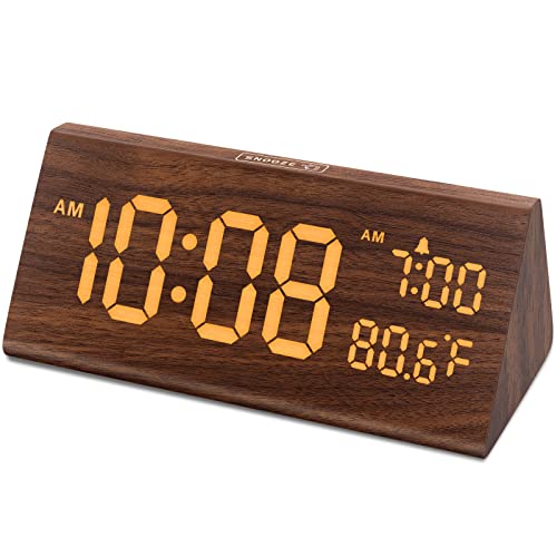 List of Top Ten Best Wooden Alarm Clock Top Picks 2023 Reviews