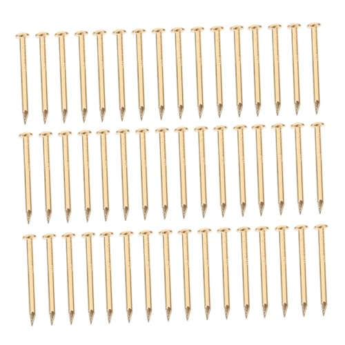200 Piezas Clavos de Cabeza Redonda de Cobre Fuertes y Afilados para Muebles miniatura 1