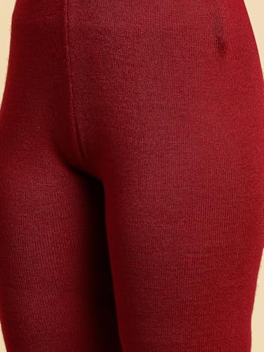 Image of W for Woman Red Acrylic Winter Tights