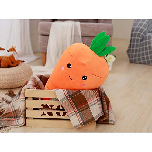 Dongcrystal 21.6 Inches Plush Carrot Pillows Stuffed Creative Vegetables Toys Smile