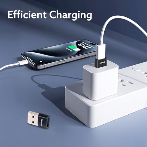 Image of AGARO USB 3.0 Type C Female to USB Male OTG Adapter, 5 Gbps High-Speed Data Transfer, Compatible with Laptops, Tablets, Smartphone, Chargers and More Devices with Standard USB A Interface