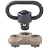 JIALITTE M-lok Sling Mount Standard QD Sling Swivel 1.25 Inch Adapter for M lok Rail (Sand)