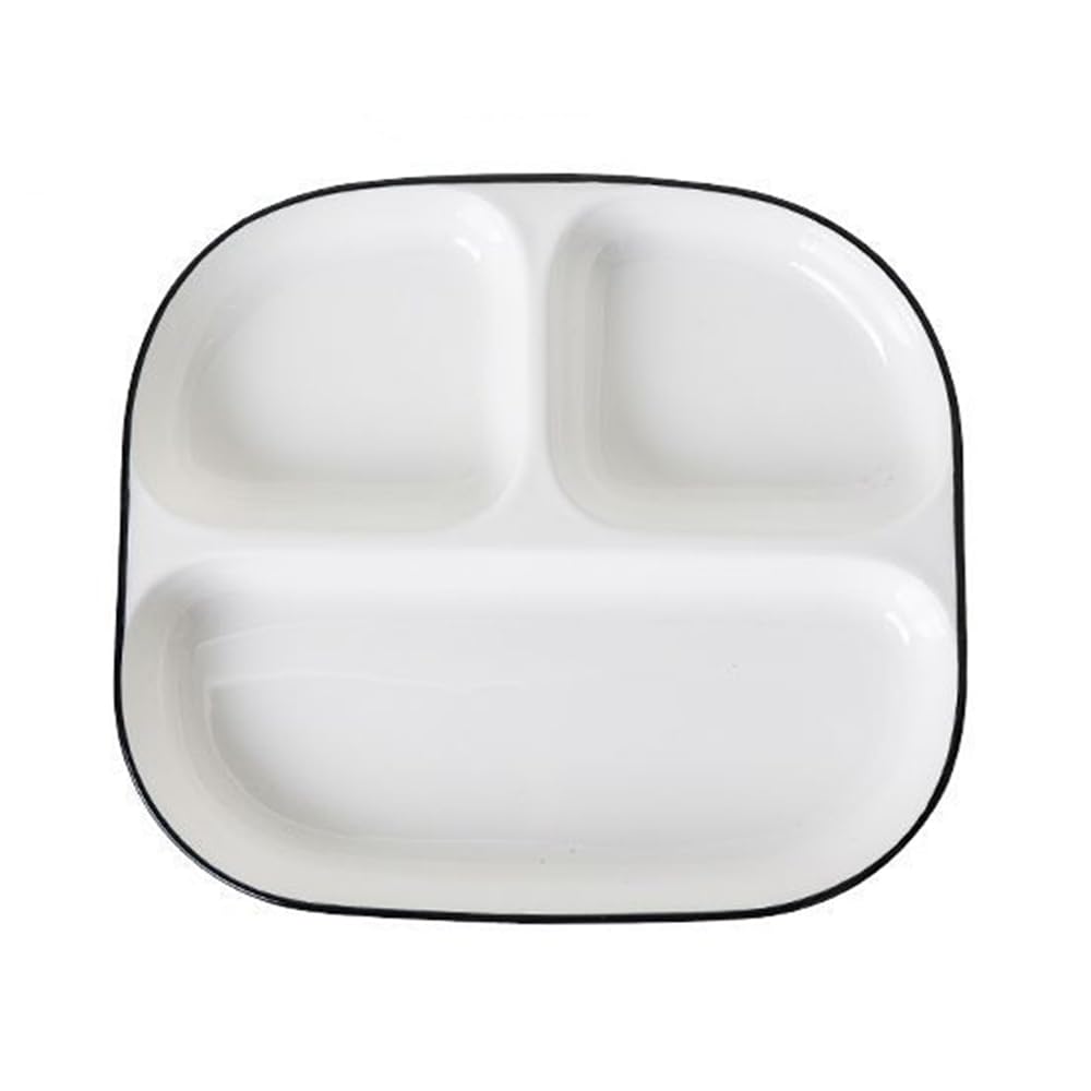 DouYuanDivided Plates Ceramic, Portion Control Plates for Adults Porcelain, Compartment Dinner Plates for Dessert Salad Steak Sushi Spaghetti