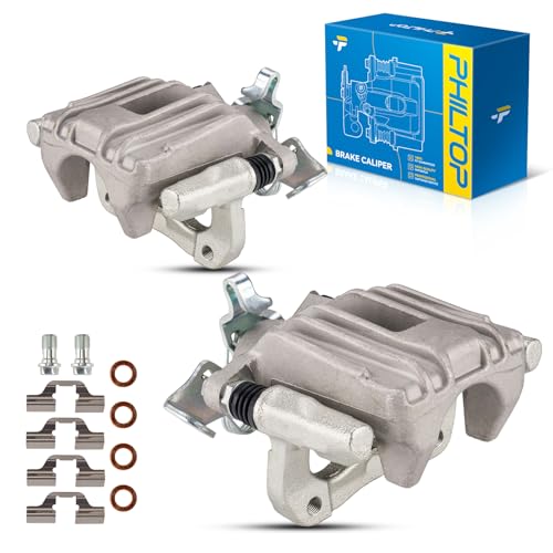 Image of PHILTOP Brake Caliper Rear Compatible with 2000-2005 Jetta, 2000-2006 TT Quattro, 19-B2574, 19-B2575