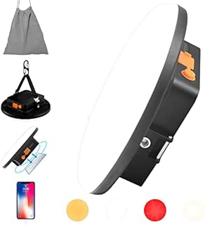 Portable Camping Lights, Camping Lantern Rechargeable, 9900mAh Power Bank LED Tent Light, 2000 Lumen Outdoor Work Light with Magnet for Emergency, Power Cuts, Fishing, Hiking and More