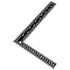 Winkel Lineal 200 × 300mm Edelstahl L-förmiges Winkellineal 90 Grad Lineals Zimmermannswinkel Doppelseitenskala Quadratisches Lineals für Schreiner, Ingenieur, Handwerker, Vermessung, Architekten