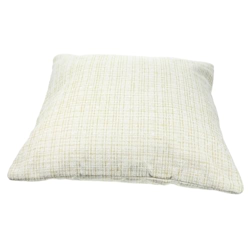 RORPOIR Cojines de Jardin Blando lecho Doble conformado Verde Euro caferetera Multiusos Cama Cushion decoração casa Funda de Almohada para el hogar Tirar Fundas de Almohada Poliéster Beige