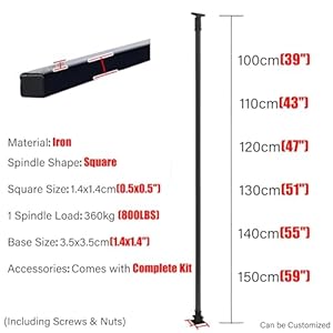 Pet-Playpens-Stair-Railing-Pet-Fence-Safety-Gates-for-Stairs-Pet-Dog-Isolation-Door-Staircase-Balusters146-153Cm - Cucciolini Doodles Pet-Playpens-Stair-Railing-Pet-Fence-Safety-Gates-for-Stairs-Pet-Dog-Isolation-Door-Staircase-Balusters146-153Cm