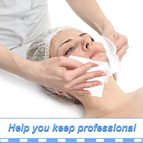 Maxcheck 300 lenços estéticos descartáveis 4 x 4 camadas, 4 camadas, toalhetes estéticos sem fiapos,