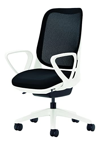 ライオン事務器 オフィスチェア サークルアーム ライド ブラック 79811