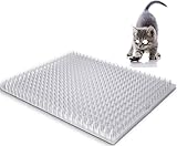 YITESHI 10 Packs Scat Mat for Cats, 13X16 inches Pet Deterrent Spikes, Indoor Outdoor Humane Cat Repellent Fence (Transparent)