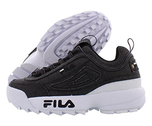 Fila Disruptor Ii Denim Boys Shoes Size 4.5, Color: Charcoal