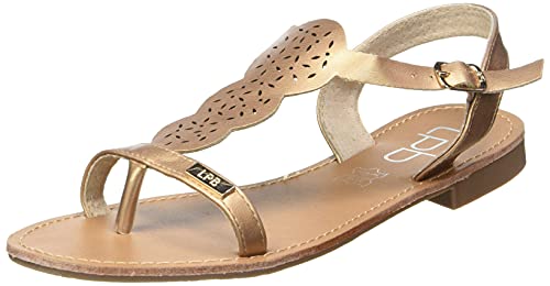 LPB LES PETITES BOMBES Bassa, Tongs Femme, Rose Metal, 37 EU