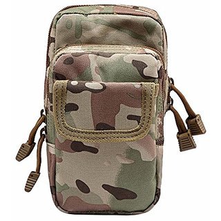 Aeoss Outdoor Tools Military Nylon Tactical Waist Pack Molle Utility Miscellaneous Equipment Bag Packs (Kahki)