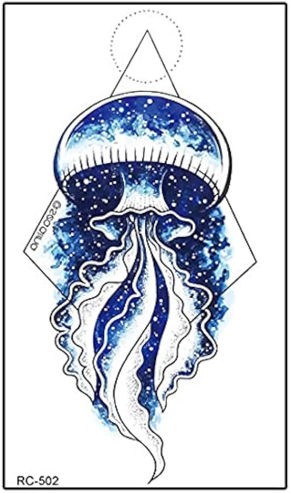 Amazon.co.jp: タトゥーシールクラゲRC-502デイジー タトゥー リアル