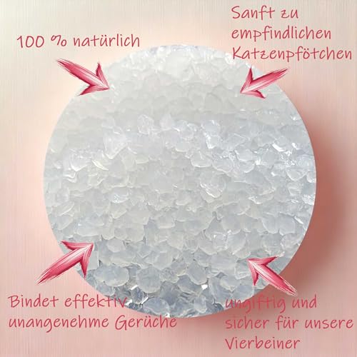 Silikatstreu Catclin 8 x 8 l – 64 l Feuchtigkeitsbindendes Katzenstreu