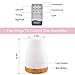 Essential Oil Air Mist Diffuser - 300ML Quiet Aroma Essential Oil Diffuser Cool Mist Humidifier Waterless Auto-Off 7 Color Changing Diffuser for Office Home Bedroom Living Room (Wood)