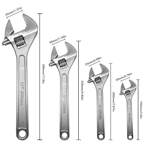 WAIZHIUA 4Pcs Adjustable Spanner Set - Image 2