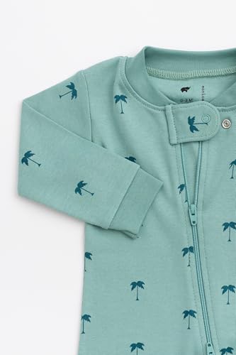 Image of MONICA + ANDY One Piece Baby Pajamas, 100% Organic Baby Clothes for Girls and Boys, Sizes For Newborn and Infant