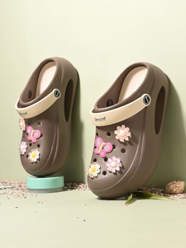 Image of DOCTOR HEALTH SUPER SOFT Women's Platform Clogs | Lightweight EVA Slip-On Garden Shoes with Adjustable Back Strap | Anti-Skid Cushioned Comfortable Casual Sandals for Indoor & Outdoor Wear