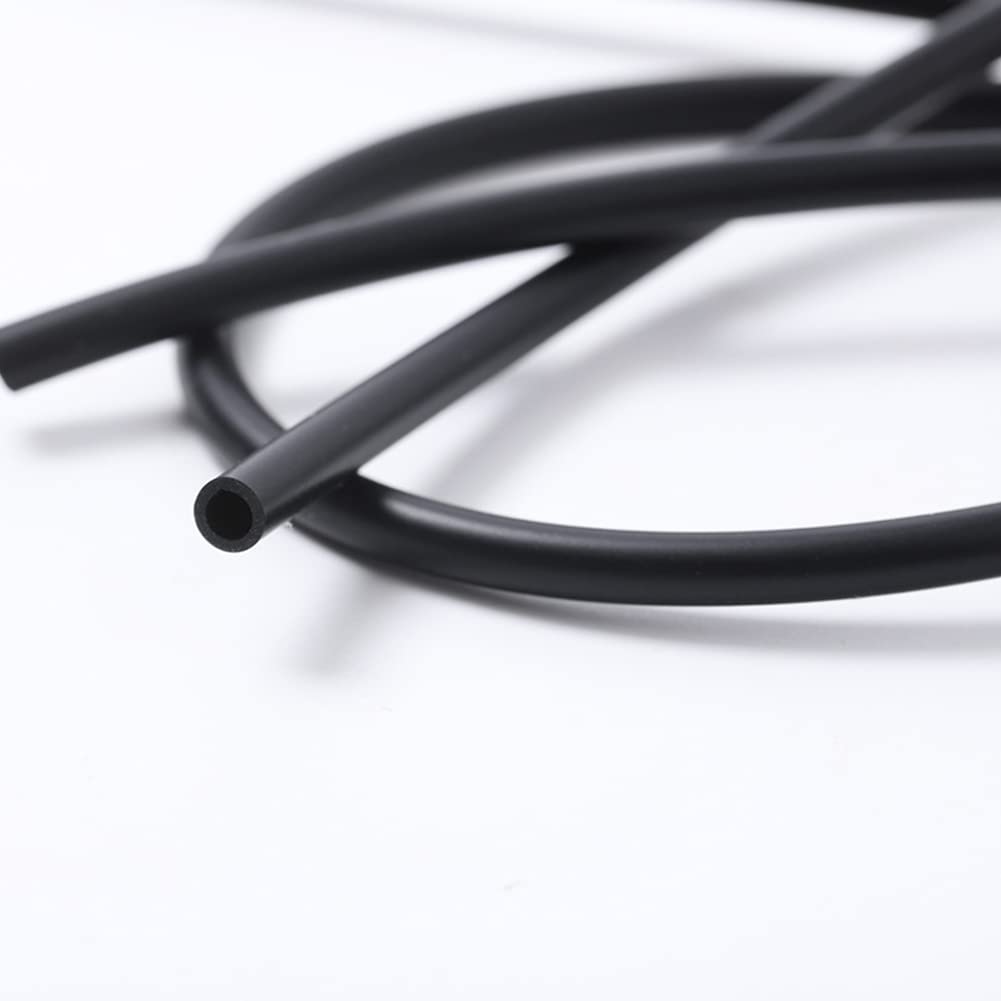 Tubo de silicona de grado alimenticio negro de 5/8 pulgadas de diámetro interior x 7/8 pulgadas de diámetro exterior de 10 pies, tubo de manguera de silicona pura de alta temperatura para