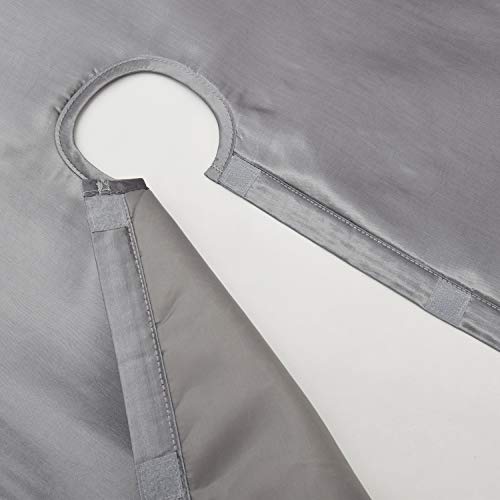 Gireshome Silver Faux Silk Satin Center, Sparkle Glitter Sequin Border, Christmas Tree Skirt, Xmas Christmas Holiday Party Decorations - 50Inch #TOP1
