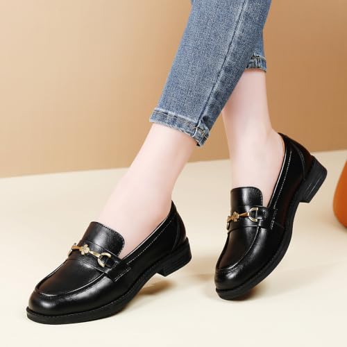 Image of Loafers for Women Womens Shoes Comfortable Dressy Slip On Low Heel Flats