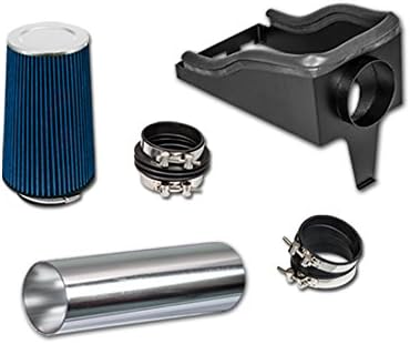 RL Concepts 4" Blue Heat Shield Cold Air Intake + Filte 99-03 for Ford F250/F350 Super Duty Excursuion 7.3L V8 Turbo