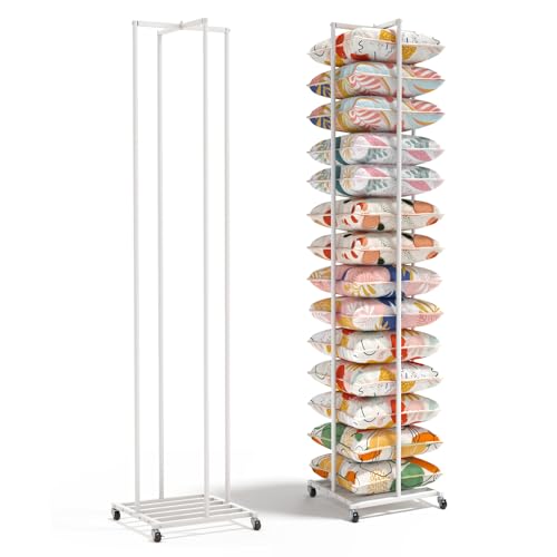 Rolling Adjustable Pillow Display Rack