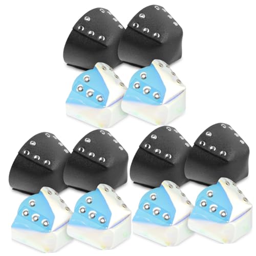 LIOOBO 2sets Protective Toe Caps for Roller Skates Toe Guards Universal Fit Easy to Apply Remove Skating Safety Essential 2pairs*2