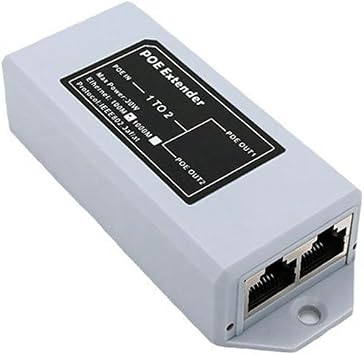 1 in 2 Out 100M Standard POE 100M Network Extender Cascad Repeater Rj45 Comply with IEEE 802.3AT/AF for IP Camera Component Parts