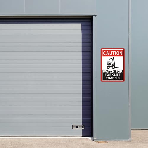 Panneau d'avertissement pour chariot élévateur en aluminium résistant aux intempéries