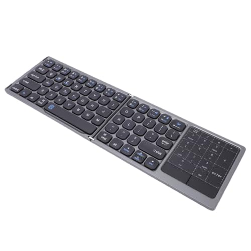Teclado bluetooth plegable para trabajar en cafeterías con tableta y teléfono de forma cómoda