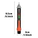 MUFASHA Non-Contact Voltage Tester with LED Flashlight, Buzzer Alarm, AC Voltage Detector Pen,Test Range 12V - 1000V & Live/Null Wire Judgment