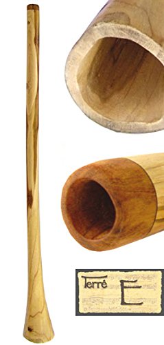 didgeridoo (de madera de teca (Altura: E aprox. 130 – 150 cm de largo con sonido linaza Clear grietas estabilidad Mundo Estimada Aborígenes Australia Percussion