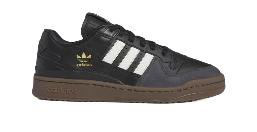 Adidas ORIGINALS Forum Mid Tenis para Hombre, Core Black/Ivory/Gum, 44 2/3 EU