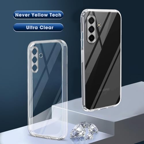 Image of Jkobi Back Case Cover for Samsung Galaxy A26 5G (Silicone Clear Shockproof Case with Camera Protection | Soft and Flexible | Transparent)