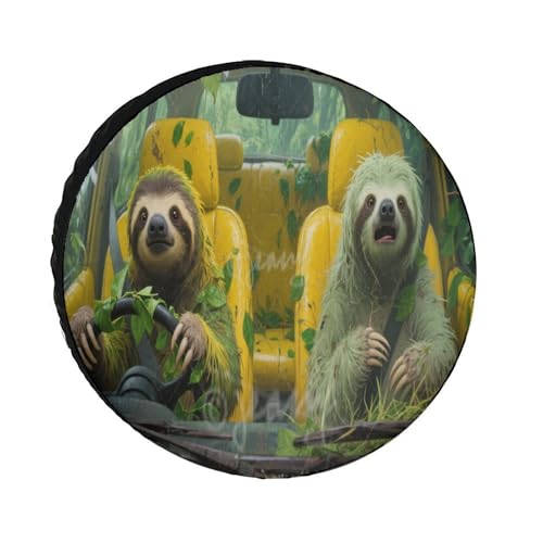 Sloth Spare Tire Cover, Universal Wheel Tire Cover Tire Protectors