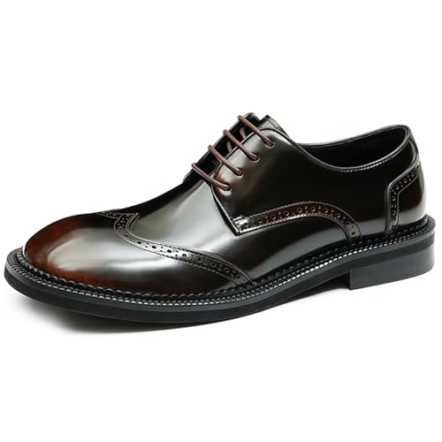 Men's Dress Shoes - Minimalist Cap Toe Derby in Genuine Leather | Sleek Dress Shoes for Business 23703