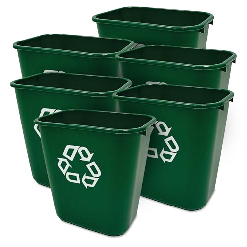 Canecas de reciclaje Rubbermaid 6 unidades 7 gal rectangular